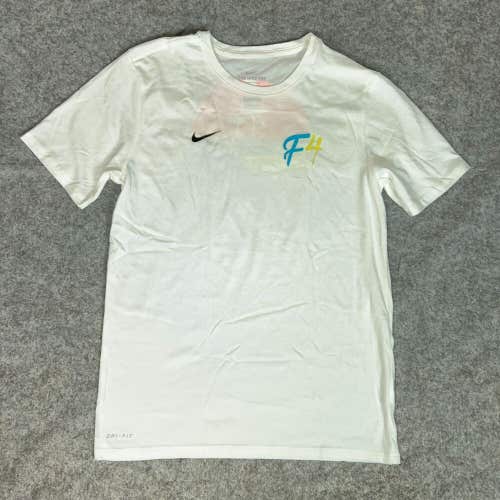 Nike Men Shirt Medium White Short Sleeve Tee Athletic Swoosh Tampa Graphic