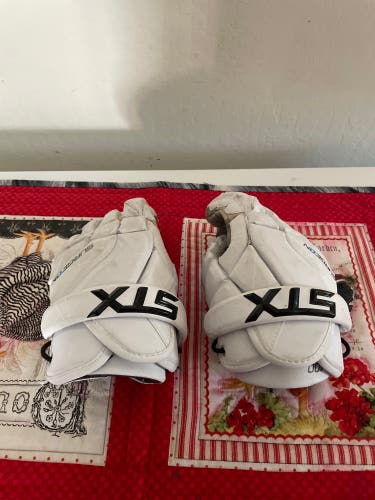 Used STX Medium Surgeon Lacrosse Gloves