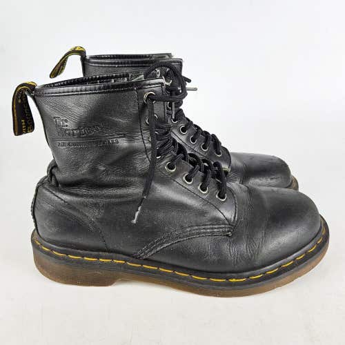 DR.Martens 1460 Pascal 8 Eye Black Leather Boots Combat Size: US Men 7 / Women 8