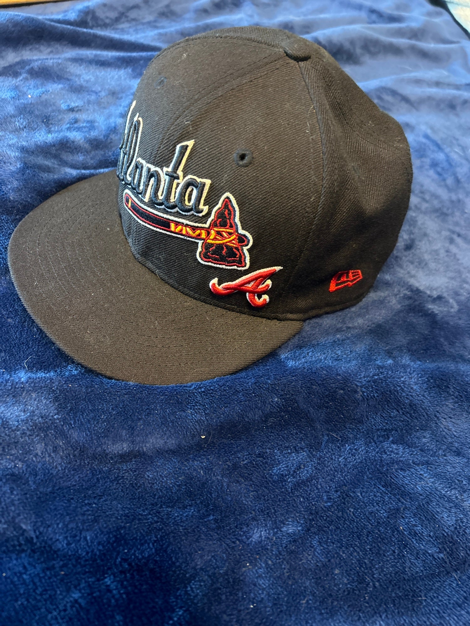 Atlanta Braves New Era Beef Broccoli Size 7 3/8 Cap Hat Fitted Major League  Baseball Green Brown | SidelineSwap