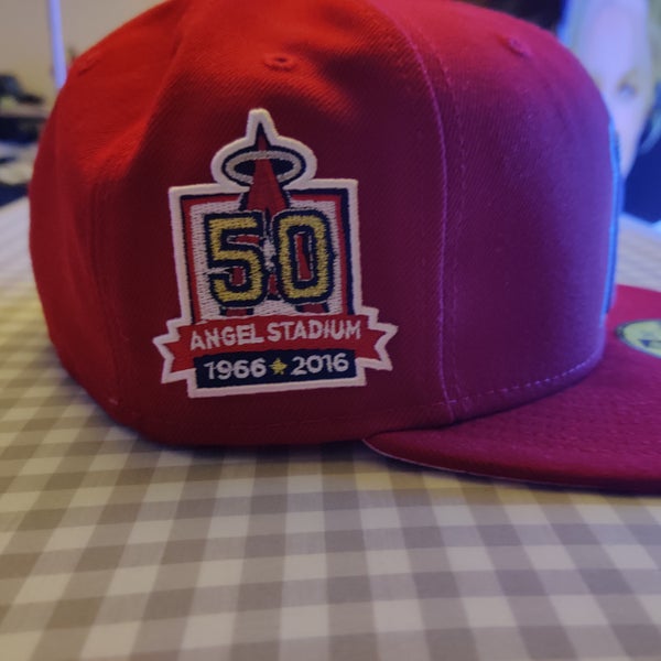 White Los Angeles Dodgers Pink Bottom 50th Anniversary Side Patch