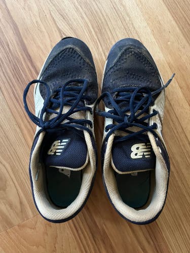 Blue Men's Molded Cleats Low Top