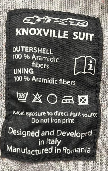 Used Knoxville race suit