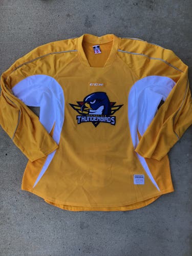 Made In Canada Used Springfield Thunderbirds Pro Stock CCM Practice Jersey 54,56,58