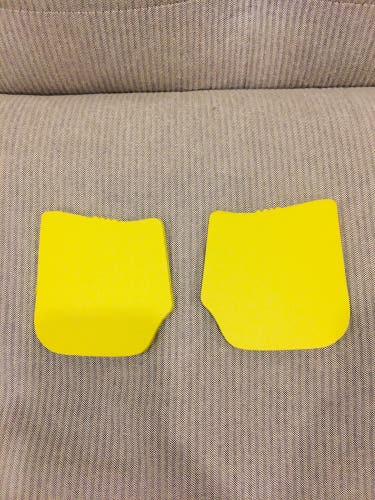 Bauer PORON yellow Backhand Liner Pads Pro Stock Hockey Gloves