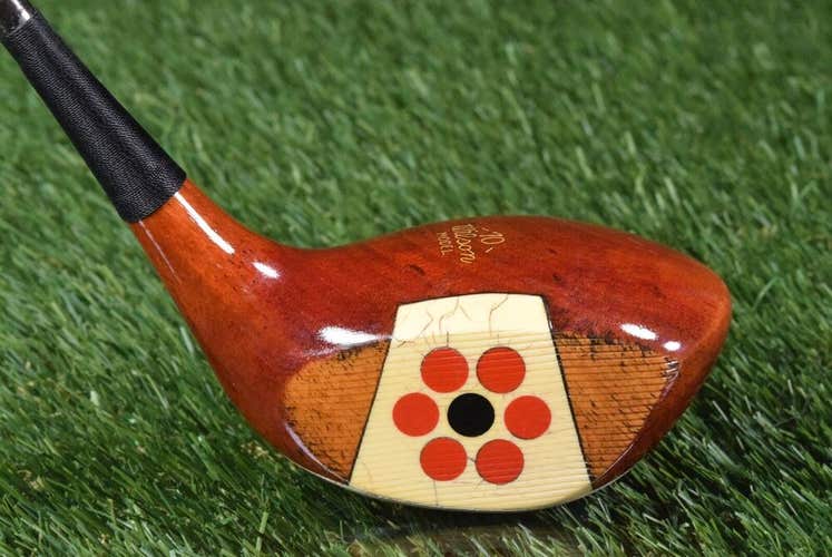 VINTAGE WILSON 70 RELATED MODEL 4300 DRIVER FANCY FACE PERSIMMON WOOD, LEFT HAND