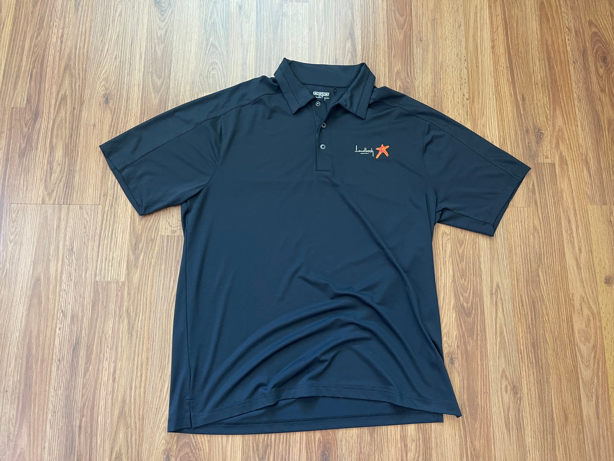Lundbeck Pharmaceuticals SUPER AWESOME OGIO Black Size XL Polo Golf Shirt!