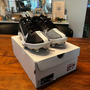 Size 10 Black New Metal Nike Force Zoom Trout 7