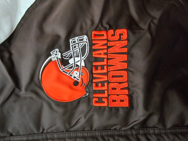 Starter Cleveland Browns Home Team Half-Zip Jacket M / Browns Brown Mens Outerwear