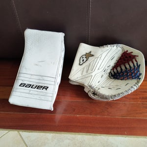 Junior Brian's and Bauer goalie gloves