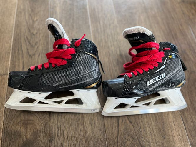 Used Bauer Regular Width Size 3 Supreme S27 Hockey Goalie Skates