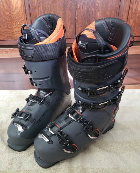 High End $400 Mens Tecnica Ten.2 Flex 100 RARE Orange Black Combo Ski Boots  Used