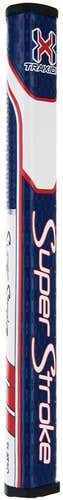 Super Stroke Traxion Flatso 2.0 Putter Grip (Red/White/Blue 1.27", 50g) Golf NEW