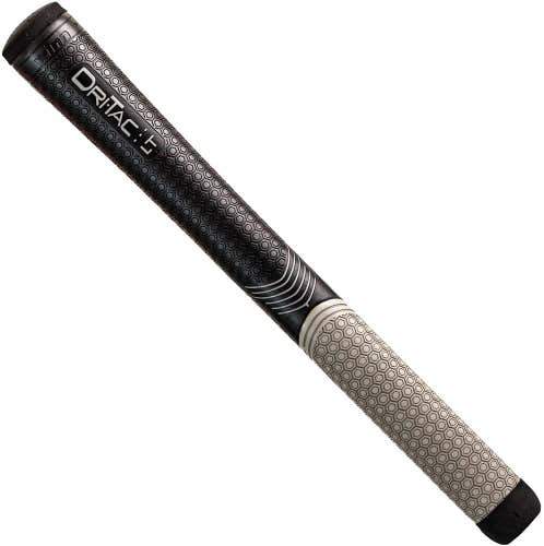 Winn Dri-Tac LT Golf Grip (Midsize, Black/Gray, 6LTDT-BKG) NEW