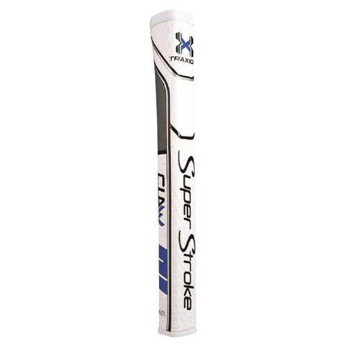 Super Stroke Traxion Claw 2.0 Putter Grip (Blue/White, 1.2", 63g) Golf NEW