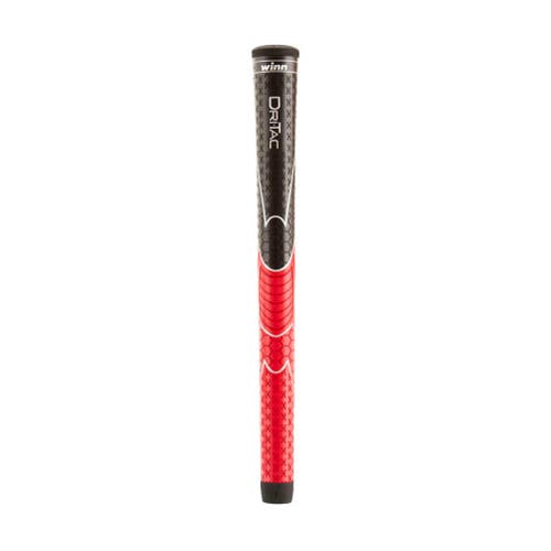 Winn Dri-Tac Golf Grip (Standard, Black/Red, 5DT-BRD) NEW