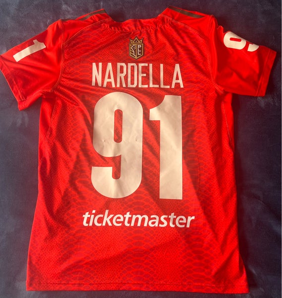 2020 Joe Nardella Game Worn PLL Whipsnakes Bubble Jersey