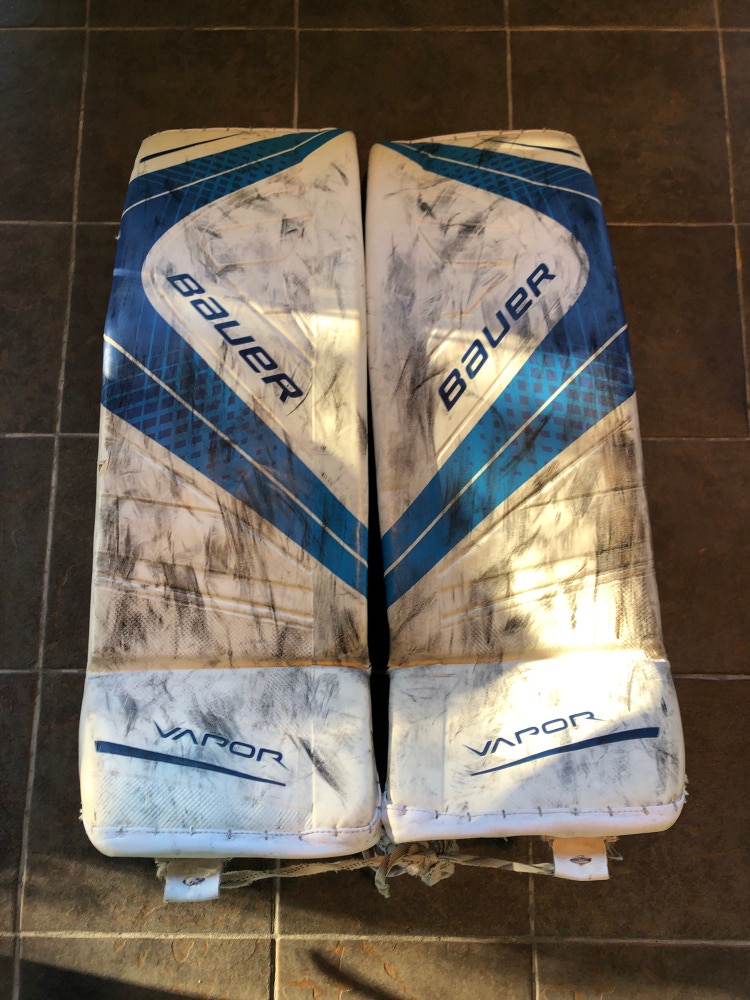 Bauer Vapor 1X OD1N - Used Pro Stock Goalie Pads - (White/Black) –  HockeyStickMan Canada