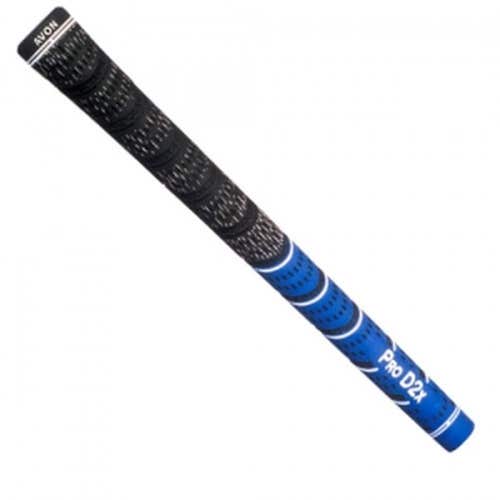 Avon Pro D2x Half Cord Golf Grip (Black/Blue, Standard) .580 NEW