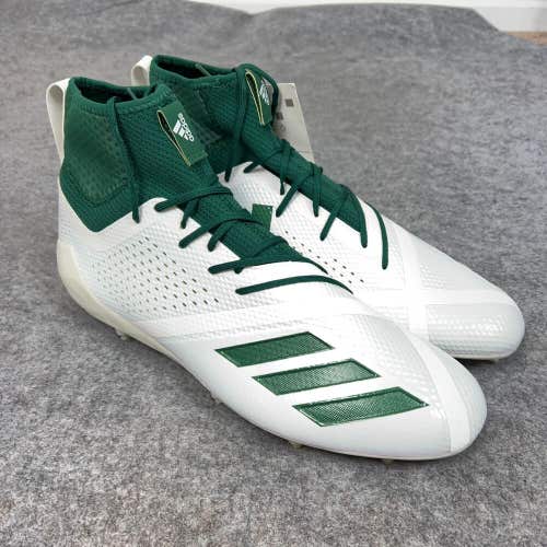 Adidas Mens Football Cleats 16 White Green Shoe Lacrosse adizero 5 Star 7.0 SK