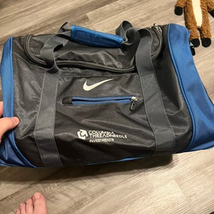Gray/Blue  Nike Duffle Bag