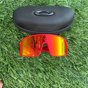 Red Oakley Sutro Sunglasses