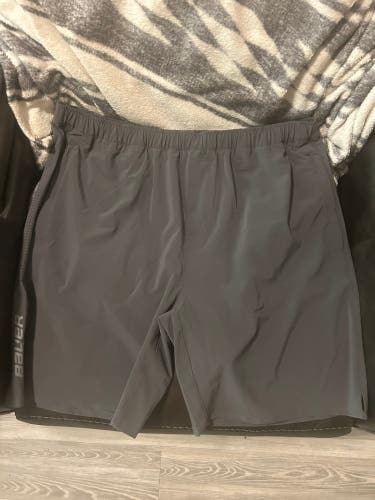 New Bauer First Line Collection Shorts Gray Iron / 2XL