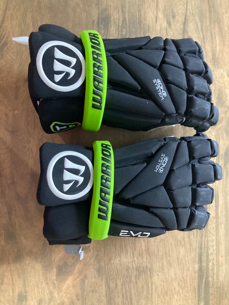 Used Like New Warrior Evo Lacrosse Gloves- Medium