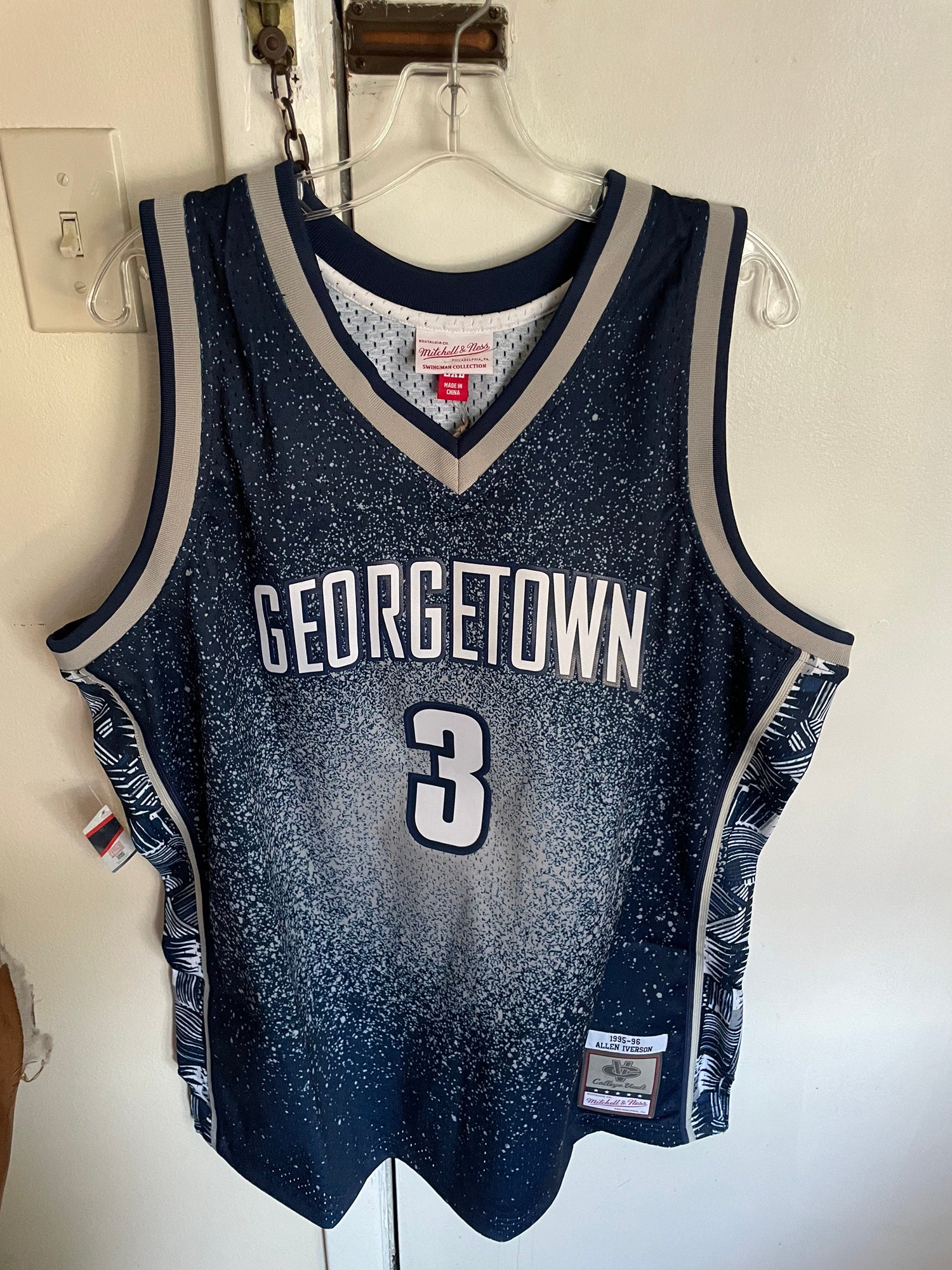 Allen Iverson Georgetown Hoyas College Throwback Jersey – Best