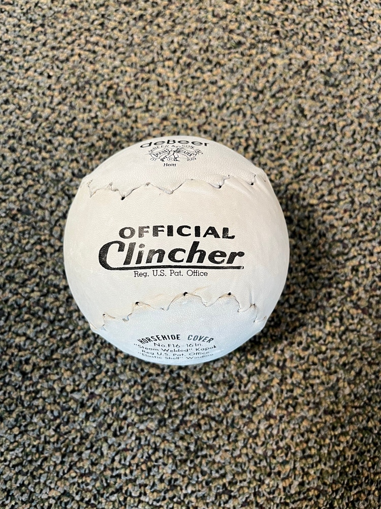 Used Debeer Clincher Softball 1 Ball 16"