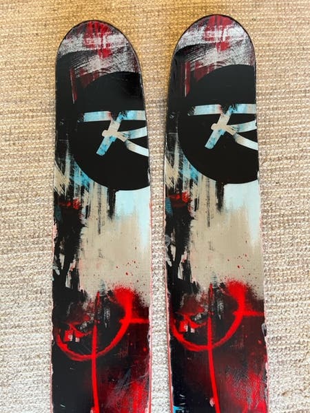 Used Men's 2013 Rossignol 188 cm Powder S7 Skis With Bindings Max