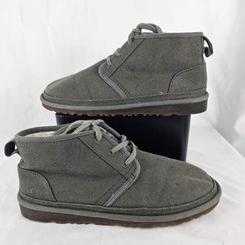 Ugg Neumel Natural Lined Chukka Boots Men Size 10 Gray Lace-Up US 1125097