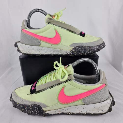 Nike Waffle Racer Crater CT1983-700 Barely Volt Pink Blast Women's Size 7