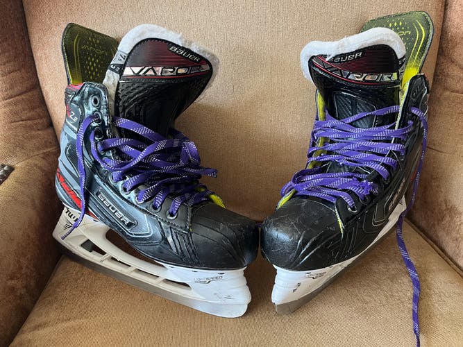 Senior Used Bauer Vapor X2.9 Hockey Skates Size 7.5