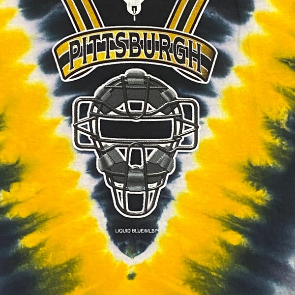 Liquid Blue Pittsburgh Pirates T Shirt Mens Medium Tie Dye 2-Sided