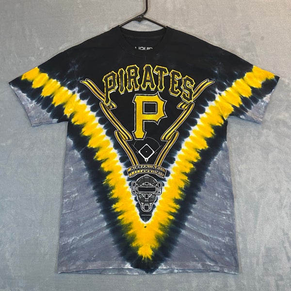 Liquid Blue Pittsburgh Pirates T Shirt Mens Medium Tie Dye 2-Sided Short  Sleeve