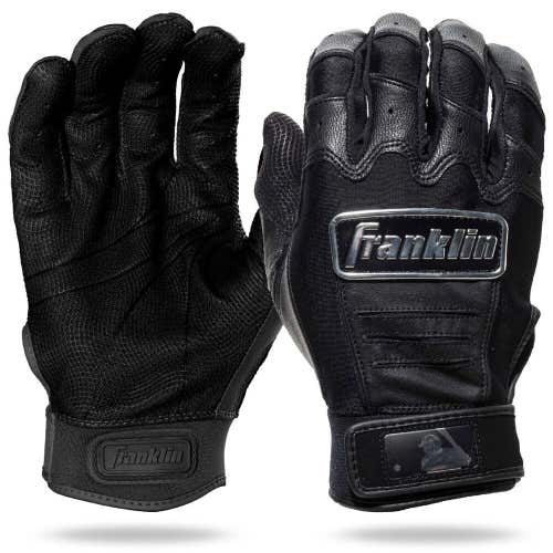 NWT Franklin CFX Pro Chrome Adult Batting Gloves Black Size XL