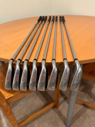 Used Right Handed Stiff Flex  Fat shaft Iron Set