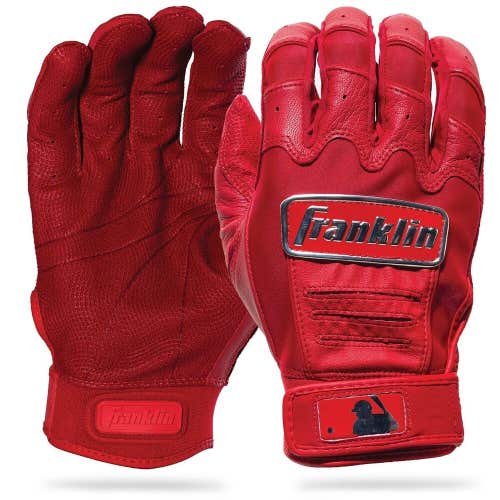 NWT Franklin CFX Pro Youth Batting Gloves Red/Chrome Size Large