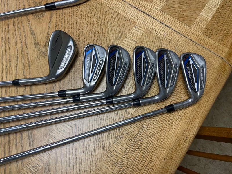 Men's Right Handed Stiff Flex Steel Shaft King F8 One Length Iron Set