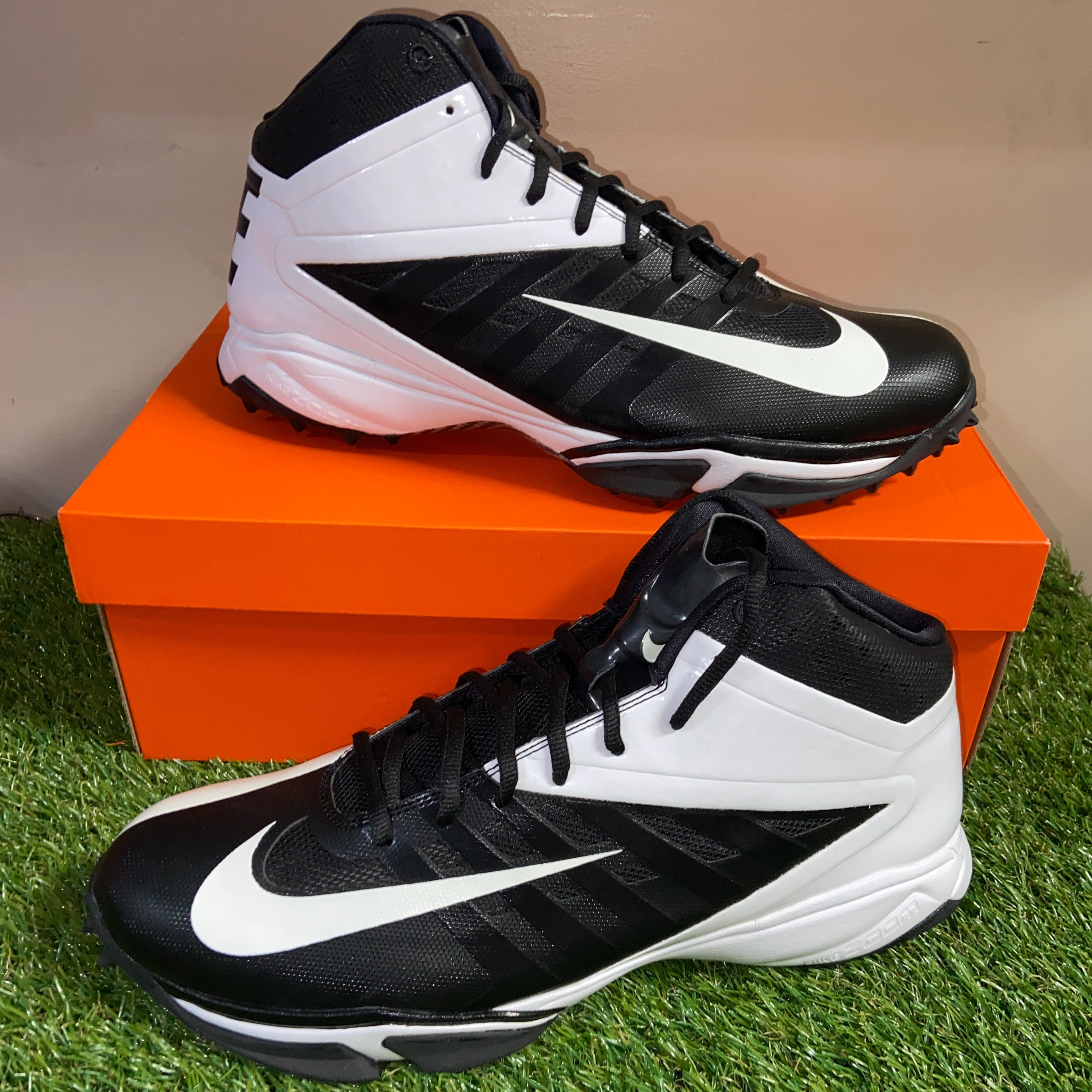 Nike Vapor Talon Elite Hyperfuse Orange Silver Size 14.5