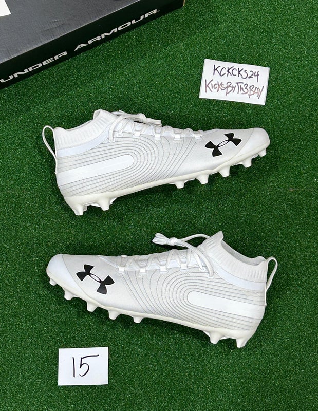 ua spotlight cleats white