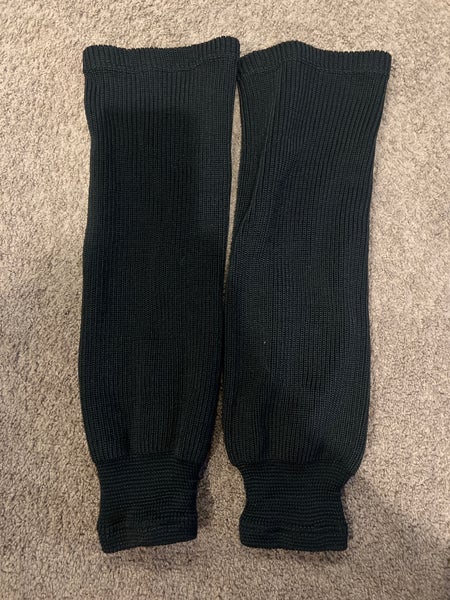 Black Used Youth Small  Knit Hockey Socks