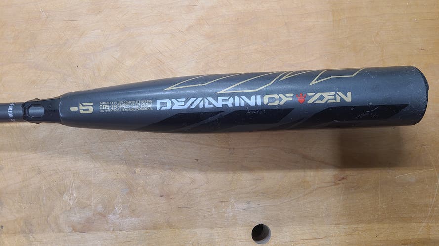 Used USSSA Certified 2019 DeMarini Composite CF Zen Bat (-5) 27 oz 32"