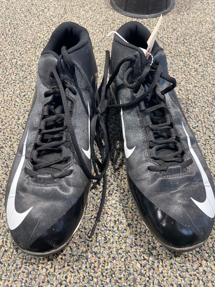 Used Men's 10.0 (W 11.0) Molded Nike ALPHA Mid Top Cleats