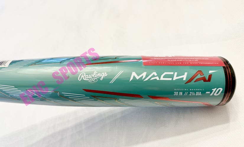 *2024* RAWLINGS MACH AI 30/20 USSSA BASEBALL BAT 30 Inch 20 Oz -10 Drop
