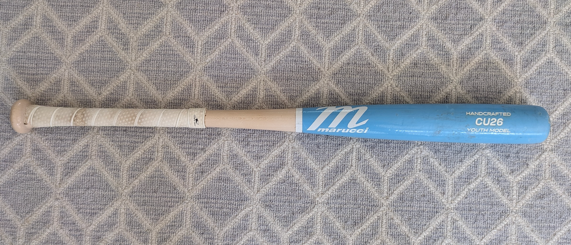 CUSTOM Carolina Blue Marucci Wood CU26 Bat 30"