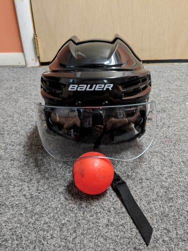 Used Large Bauer IMS 5.0 Helmet Pro Stock