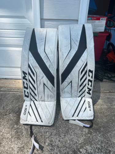 Used 32" CCM Axis 1.9 Goalie Leg Pads
