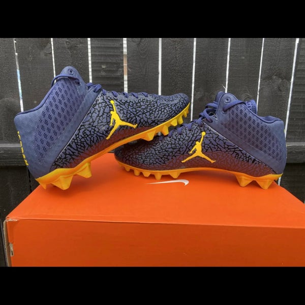 Size 16 Michigan Wolverines Nike Air Jordan Vapor Untouchable 2 Football  Cleats